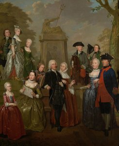 Theodorus Vliet egyházmegye és családja portréja Theodorus Vliet egyházmegye és családja portréja