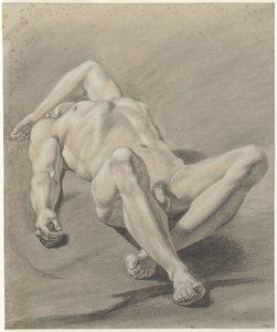 Fekvő férfi akt alkotó: Jan Swart