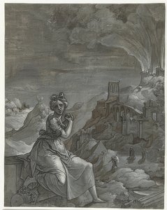Kassandra Trója bukását gyászolja. 1550-55