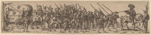 A poggyászvonat az őrmesterrel alkotó: Jan Theodor de Bry after Barthel Beham