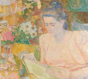 Marie Jeanette de Lange portréja. 1900 alkotó: Jan Toorop