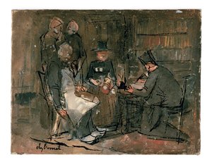 Az ügyvédi irodában (tanulmány) alkotó: Jan Toorop