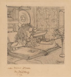 Charley egy albumot nézeget alkotó: Jan Toorop