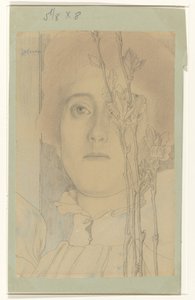 Egy ismeretlen nő portréja alkotó: Jan Toorop
