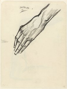 Egy kéz tanulmányozása alkotó: Jan Toorop