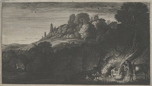 Repülés Egyiptomba (metszet) alkotó: Jan Van de II Velde
