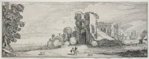 Tájak és romok: Brederode vára. alkotó: Jan Van de Velde
