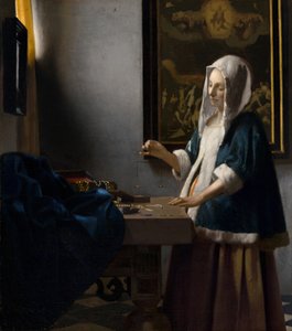 Egyenleget tartó nő, c. 1664.