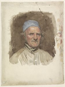 Férfi portré, kék sapkával alkotó: Jan Veth