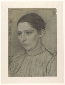 Sara de Swart kisasszony portréja alkotó: Jan Veth