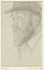 Lambertus Zijl szobrász portréja alkotó: Jan Veth