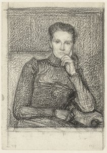 K.C. Boxman-Winkler asszony portréja alkotó: Jan Veth