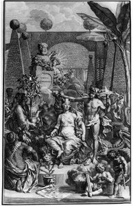Charles Linne (Carl von Linne, Linneus 1707-1778), svéd természettudós „Hortus Cliffortianus” homlokzata. 1737. Jan Wandelaar (1690-1759) metszete. Magángyűjtemény. alkotó: Jan Wandelaar