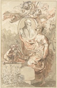Tervezés Sannisarius Arcadiájának címlapjához alkotó: Jan Wandelaar