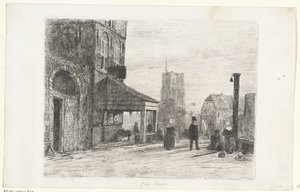 Kilátás a woudrichemi Szent Márton-templomra