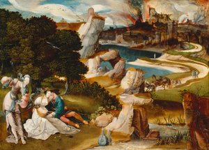 Lót és lányai, 1523 (olaj, tölgyfa tábla)