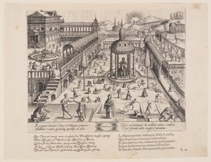 Composita,a Theatrum Vitae Humanae (Az ember kora) című könyvből. alkotó: Jan Wierix