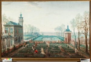 Április hónap, kerti munkák (április, kertészkedés) Jan Wildens festménye (1586-1653)