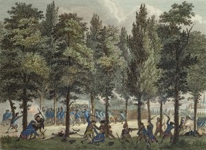 A Marseillais a Champs-Elysees-n, 1792. június 30., metszett Reinier Vinkeles (1741-1816) és Daniel Friday (1765-1822) alkotó: Jan after Bulthuis
