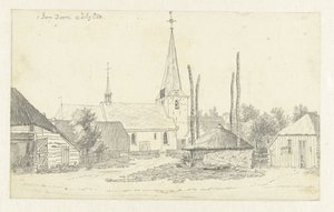 Kilátás Doorn faluban, a templommal alkotó: Jan de Beijer