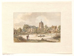 Kilátás az Acquoy-ra a Linge-en alkotó: Jan de Beijer