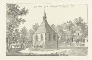 Kilátás a driebergeni templomra alkotó: Jan de Beijer