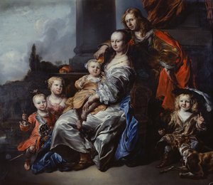 Egy holland család portréja alkotó: Jan or Joan van Noordt