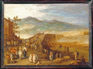 Le Pont de Talavera - A talaverai híd ... alkotó: Jan the Elder Brueghel