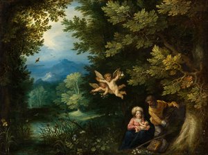 Pihenés az egyiptomi repülésen, 1595 körül