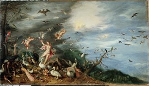 A négy elem: a levegő allegóriája (olaj a panelen alkotó: Jan the Elder Brueghel