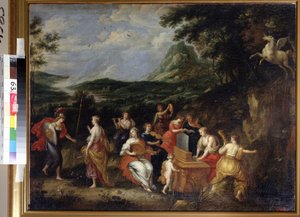 Pallas Athéné és a múzsák alkotó: Jan van Balen