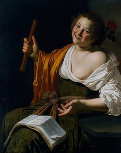 Lány fuvolával. 1630 körül