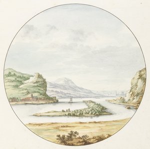 Kilátás a Rajnára Hammersteinnél alkotó: Jan van Call (I)