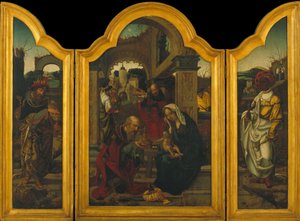 Triptichon a vízkereszttel alkotó: Jan van Dornicke