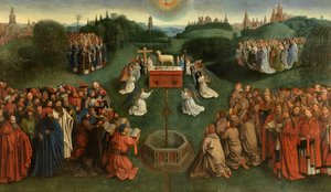 A Bárány imádása alkotó: Jan van Eyck