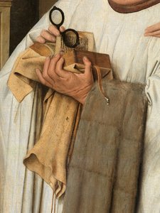 Részlet a Szűzről és a Gyermekről Joris van der Paele kanonokkal alkotó: Jan van Eyck