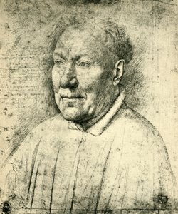 Niccolò Albergati bíboros portréja, 1430, 1943. alkotó: Jan van Eyck