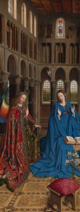 Az Angyali üdvözlet alkotó: Jan van Eyck