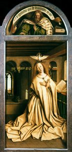 A genti oltárkép. A misztikus bárány imádása: Angyali Szűz, 1432. alkotó: Jan van Eyck