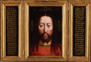 Triptichon: Krisztus mint Salvator Mundi alkotó: Jan van Eyck