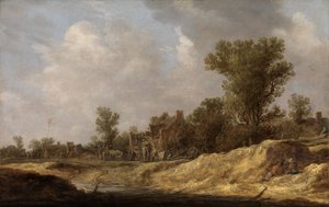 Táj parasztokkal alkotó: Jan van Goyen