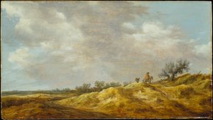 Ösvény a dűnéken át alkotó: Jan van Goyen