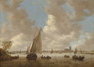 Dordrecht kilátása északról, 1650-es évek eleje.