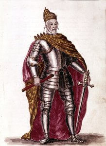 Sebastiano Venier dózse (1577-1578). Akvarell rajz és tus Jan van Grevenbroeck (vagy Giovanni Grevembroch (Grevenbroch) (1731-1807) „A velencei szokások” című kéziratából