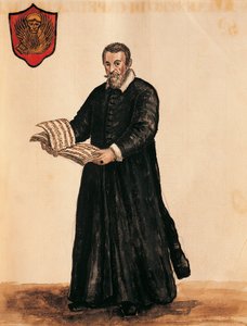 Olaszország, Velence, Claudio Monteverdi (1567-1643) olasz zeneszerző portréja alkotó: Jan van Grevenbroeck