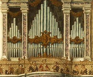 Orgona, részlet a putte kantátából, Giovanni Grevembroch. Olaszország alkotó: Jan van Grevenbroeck