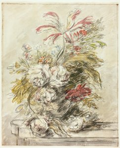 Egy virágdarab alkotó: Jan van Huysum