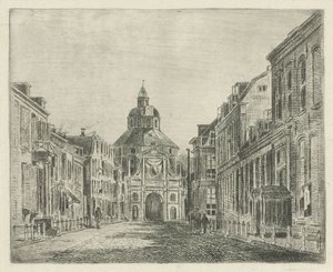 Kilátás a Wittevrouwenpoortra Utrechtben alkotó: Jan van Lokhorst