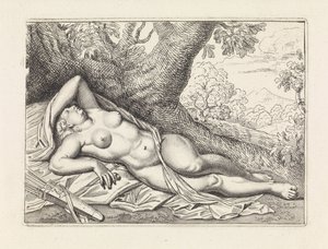 Alvó Diana tájban alkotó: Jan van Neck