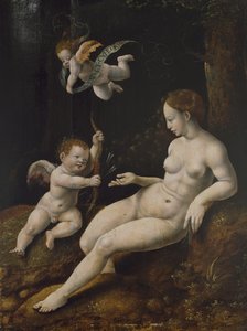 Vénusz és két Ámor, 1528 körül (olaj, panel)